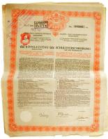 Budapest 1914. "Budapest Székesfőváros" 4 1/2%-os kötelezvény bemutatóra 480K-ról, magyar ...