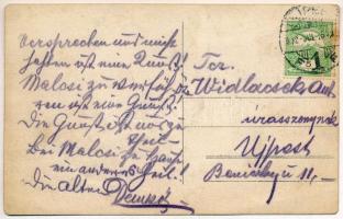 1912 Budapest III. Óbuda, Berlinger Jakab vendéglős étterme, kert zenészekkel. Lőpormalom 7972. phot...