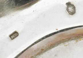 2 db ezüst (Ag) tálka. Jelzett, hibátlan 12x9 cm, d: 12 cm 103 g