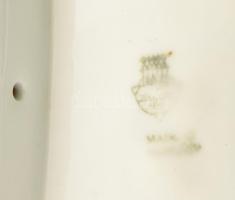 Zsolnay porcelán nagy méretű népmesés kulacs. Matricás, jelzett, kis kopással 20 cm