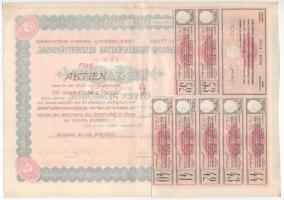 Budapest 1926. "Belvárosi Takarékpénztár Részvénytársaság" öt részvénye egyben 250P-ről (2...