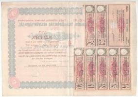 Budapest 1926. "Belvárosi Takarékpénztár Részvénytársaság" öt részvénye egyben 250P-ről (2...