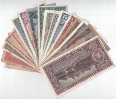 18db-os Korona- és Pengő bankjegytétel T:AU-VG