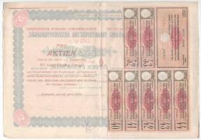 Budapest 1926. "Belvárosi Takarékpénztár Részvénytársaság" öt részvénye egyben 250P-ről (2...