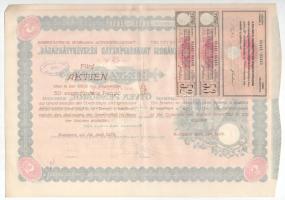 1926. Budapest "Belvárosi Takarékpénztár Részvénytársaság" öt részvénye egyben 250P-ről (2...