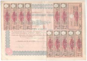 1926. Budapest "Belvárosi Takarékpénztár Részvénytársaság" öt részvénye egyben 250P-ről (2...