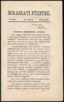 1870 Borászati füzetek. II. évf. VI. füzet. Szerk. és kiadják: Somssich Pál és Dr. Entz Ferenc. Pest...