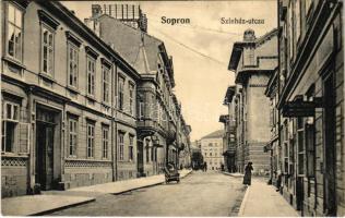 1919 Sopron, Színház utca. Piri Dániel kiadása (ázott /wet damage)