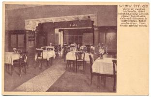 1937 Miskolc, Szemere étterem, belső. Standhaft kiadása (ázott / wet damage)