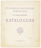 1930 Független Művészek Társasága III. kiállításának katalógusa.