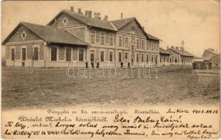 1903 Miskolc, Diósgyőri m. kir. vas- és acélgyár, Hivatalház. Kiadja Lővy József fia (EB)