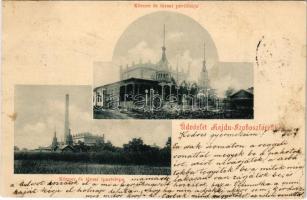 1901 Hajdúszoboszló, Körner és társai ipartelepe és pavilonja (Rb)