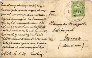 1913 Moson, Várady Lipót Árpád püspökúr fogadása a Fő utcán. Reitter Fotograf photo (fl)