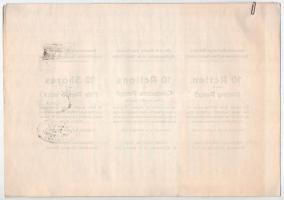 Budapest 1925. "Rimamurány-Salgó-Tarjáni Vasmű Részvény-Társaság" tíz részvénye egyenként ...