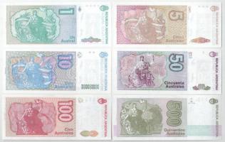 Argentína DN (1988-1989) 1A + 5A + 10A + 50A + DN (1989-1990) 100A + DN (1990) 500A T:UNC
Argentina...