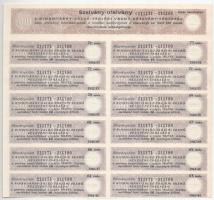 Budapest 1925. "Rimamurány-Salgó-Tarjáni Vasmű Részvény-Társaság" tíz részvénye egyenként ...