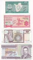 Burundi 2007. 10Fr + 20Fr + 50Fr + 100Fr T:UNC  Burundi 2007. 10 Francs + 20 Francs + 50 Francs + 100 Francs C:UNC