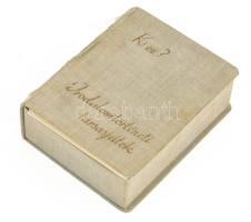 Ki ez? Irodalom történeti társasjáték, 110+2 lap, eredeti dobozában