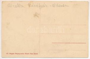 Budapest I. Víziváros, Ostrom utca a Széna térről nézve, gyógyszertár a Szent Jánoshoz, Dr. Pál Gyul...