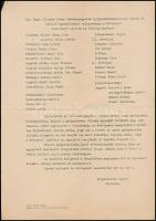 1945 Bp., a K. M. Pázmány Péter Tudományegyetemi Gyógyszerészhallgatók Segély- és Önképző Egyletének...