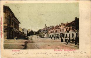 1902 Szekszárd, Szegzárd; Garai tér, Pirnitzer József és Fiai üzlete. Fischof Mór kiadása (fl)