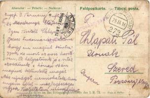 1916 Pozsony, Pressburg, Bratislava; Infanterie-Reg. Freih. v. David No. 72. / Osztrák-magyar katona...