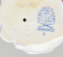 Herendi porcelán Hófehérke, kézzel festett, jelzett, korona restaurált, m: 14 cm