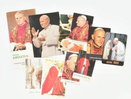 cca 1979-1991 II. János Pál pápával kapcsolatos különféle nyomtatványok, 10 db