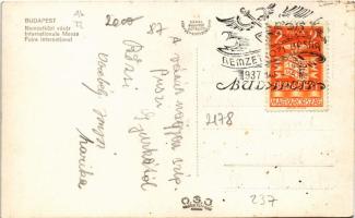 1937 Budapest, Budapesti Nemzetközi Vásár + So. Stpl