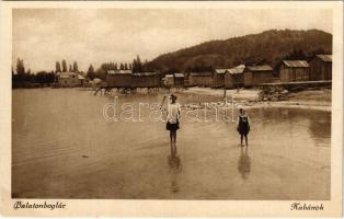 1928 Balatonboglár, fürdő kabánok (EK)