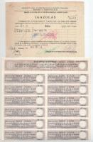 Budapest 1925. "Rimamurány-Salgó-Tarjáni Vasmű Részvény-Társaság" tíz részvénye egyenként ...