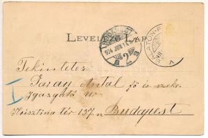 1904 Balatonfüred, fürdő, Baross gőzös a mólónál. Koller Károly kiadása