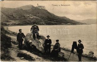 Tihany a Balatonról, kirándulók és fényképész. Balázsovich Gyula fényképész 1905. (EM)