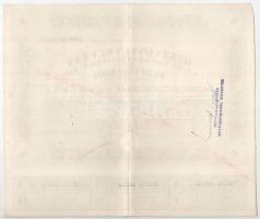 Budapest 1946. "Pesti Magyar Kereskedelmi Bank" részvényutalvány 5 részvényről egyben, öss...