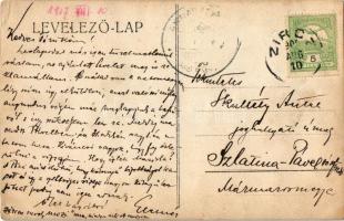 1907 Csesznek, kirándulás a várromoknál. photo (EK)