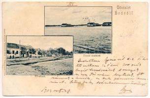 1903 Érd, dunai úszó hajómalom, Fő utca. Stiegler Testvérek kiadása (Rb)