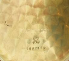 Omega 14K arany (Au) dupla fedeles zsebóra. Jelzett számlap, jelzett szerkezet, működő, szép állapot...