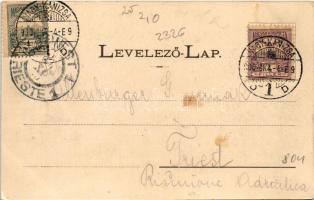 1900 Nagykanizsa, Fő tér a felső templommal, Kohn és Lichtschein üzlete. Ifj Wajdits József kiadása ...