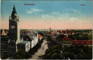 1929 Kiskunhalas, látkép. Özv. Pressburger Ferencné kiadása (EK)