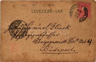 1898 (Vorläufer) Trencsénteplic, Trencianske Teplice; Gyógyterem, szálloda a Hővízhez, Hamam fürdő, ...