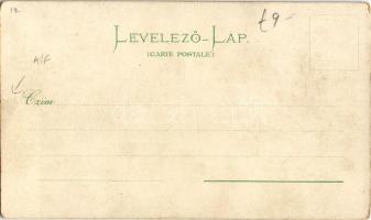 Budapest, Erzsébet körút, Lipótvárosi Bazilika északi oldalról. F. Schmuck Art Nouveau, floral, lith...