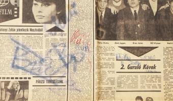 1966 The Rolling Stones a tagok, Mick Jagger, Keith Richards, Brian Jones, Billy Wyman és Charlie Wa...