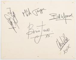 cca 1966 The Rolling Stones gitárosa Keith Richards által aláírt kép autográf aláírással 14x11 cm