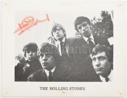 cca 1966 The Rolling Stones gitárosa Keith Richards által aláírt kép autográf aláírással 14x11 cm