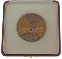 Csíkszentmihályi Róbert (1940-2021) 1973. "Eötvös Loránd-díj" bronz díjérem, eredeti tokba...