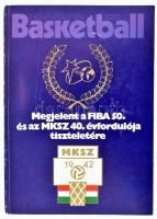 1982 Basketball magazin, megjelent az MKSZ 40. évfordulója tiszteletére, a BS megnyitására. Az USA-Európa válogatott gálamérkőzésére, hozzá az amerikai játékosok által aláírt lap fénymásolata