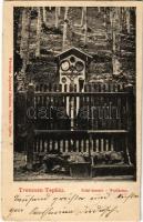 1904 Trencsénteplic, Trencianske Teplice; Erdei kereszt. Wertheim Zsigmond kiadása / Waldkreuz / Forest cross (EK)