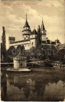 1910 Bajmóc, Bojnice; vár és Halastó. Kiadja Gubits B. Privigye / hrad / castle and lake (EB)