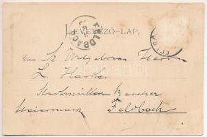 1899 (Vorläufer) Felsőbodok, Nagybodok, Horné Obdokovce; Stummer kastély / castle (Rb)