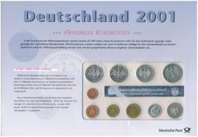 Németország 2001G 1pf-5M "Búcsú a Márkától, Deutsche Post" hivatalos forgalmi sor T:PP
Ge...